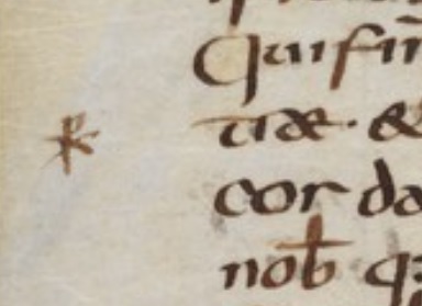 Technical sign in Einsiedeln, Stiftsbibliothek, MS 18, p. 112